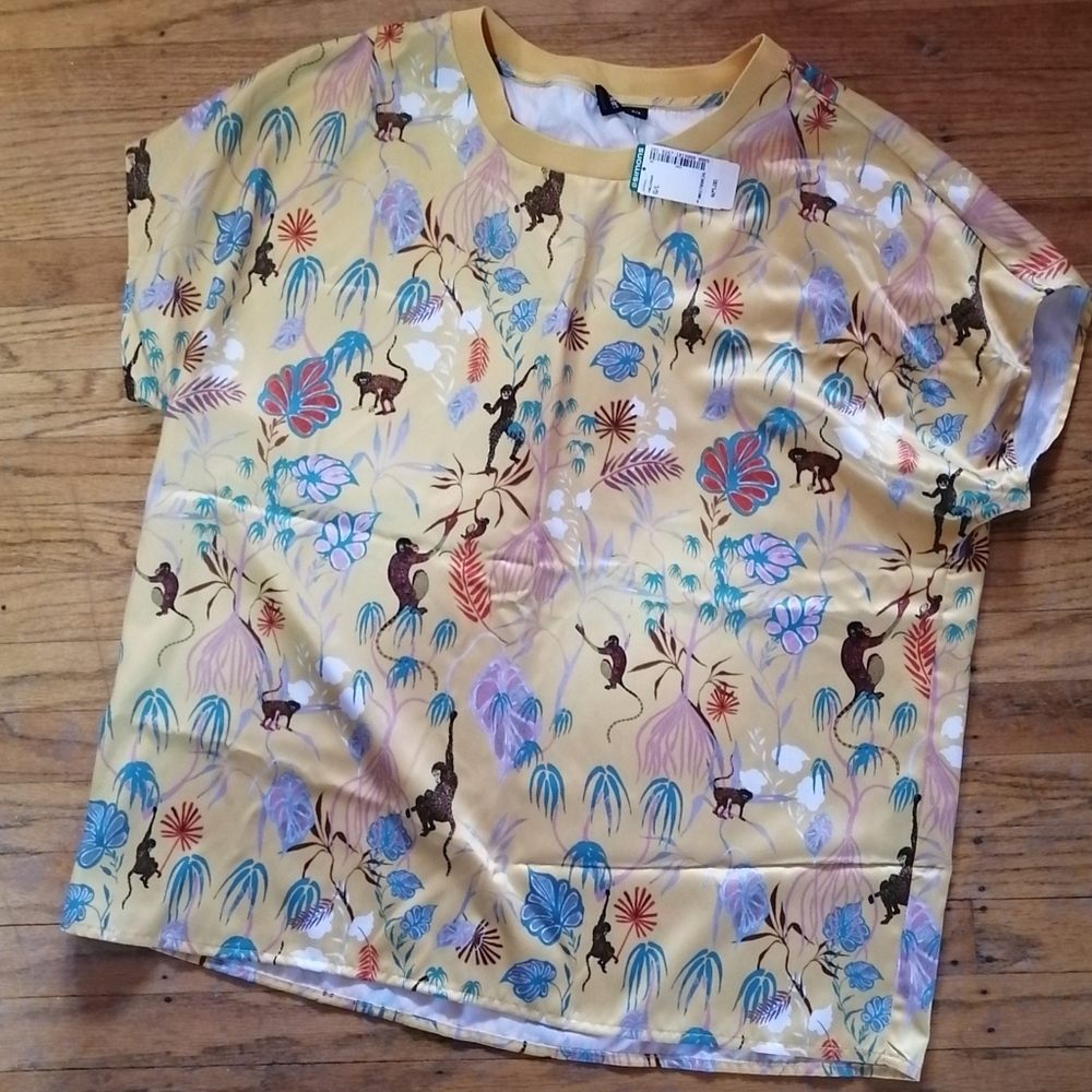 2 for $30 NWT yellow monkey blouse from Simons